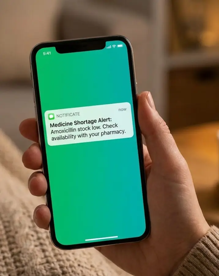 Shortage alert notification